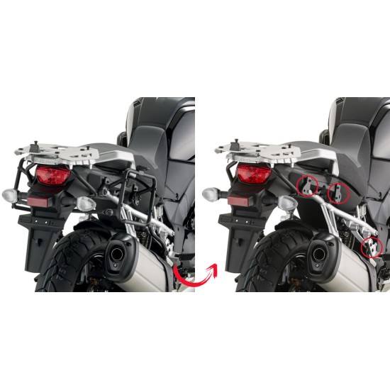 Βάσεις πλαϊνών βαλιτσών (ίσιες) GIVI rapid release Suzuki DL 1000 V-Strom 14- Βάσεις πλαϊνών βαλιτσών (ίσιες) GIVI rapid release Suzuki DL 1000 V-Strom 14-