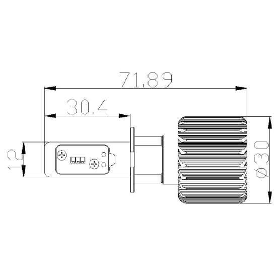 Λάμπα Heleco H3 LED 18W-6500K