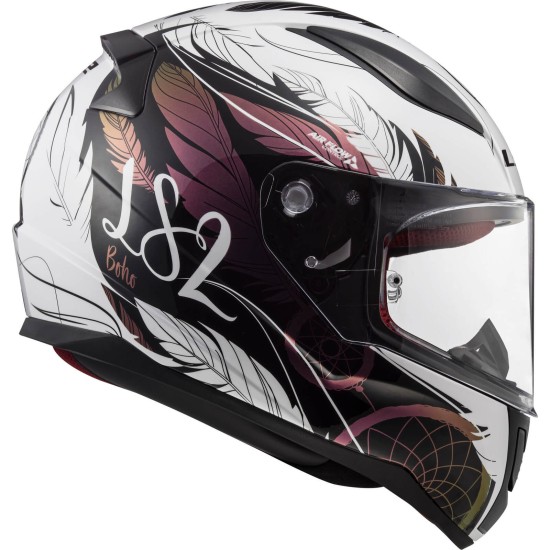Κράνος LS2 Rapid FF353 Boho λευκό μαύρο Κράνος LS2 Rapid FF353 Boho λευκό μαύρο