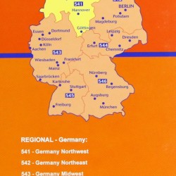 Χάρτης Βορειοδυτικής Γερμανίας Michelin road map 1:350.000