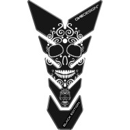 Tankpad One Design black edition skull λευκό μαύρο