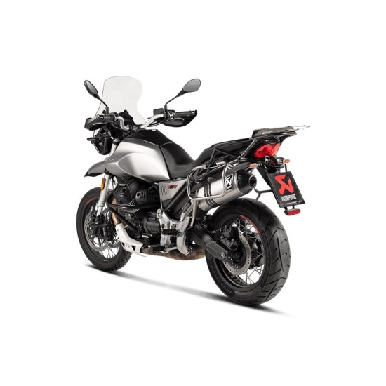 Τελικό εξάτμισης Akrapovic Moto Guzzi V85 TT -20 τιτάνιο