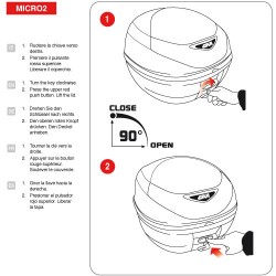 Topcase GIVI E300NT2 30 lt. με φιμέ κρύσταλλα