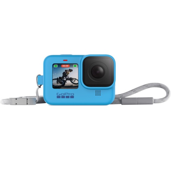 Θήκη προστασίας με lanyard για GoPro Hero 9/10/11/12 μπλε Θήκη προστασίας με lanyard για GoPro Hero 9/10/11/12 μπλε