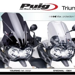 Ζελατίνα Puig Touring ρυθμιζόμενη Triumph Tiger 800/XC/XR διάφανη -17