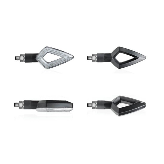 Φλας LED universal Chaft Pitch μαύρο-φιμε (σετ) Φλας LED universal Chaft Pitch μαύρο-φιμε (σετ)