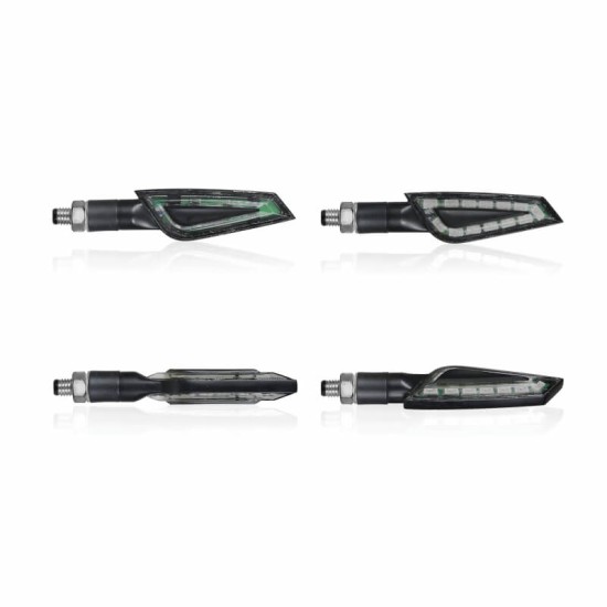 Φλας LED universal Chaft Shelter μαύρο-φιμέ (σετ) Φλας LED universal Chaft Shelter μαύρο-φιμέ (σετ)