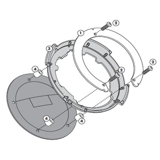 Βάση GIVI BF για tankbag σειράς Tanklock