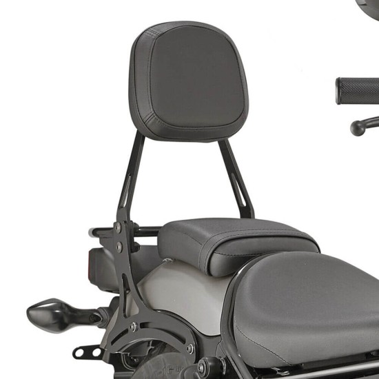 Πλάτη συνεπιβάτη με σχάρα GIVI για Honda CMX 500 Rebel Πλάτη συνεπιβάτη με σχάρα GIVI για Honda CMX 500 Rebel