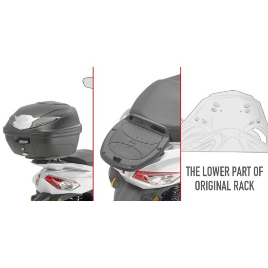Βάση topcase Monolock GIVI SYM HD 300 τύπος 1