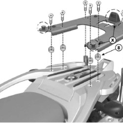 Βάση βαλίτσας topcase GIVI BMW F 650 GS 04-07 & G 650 GS 