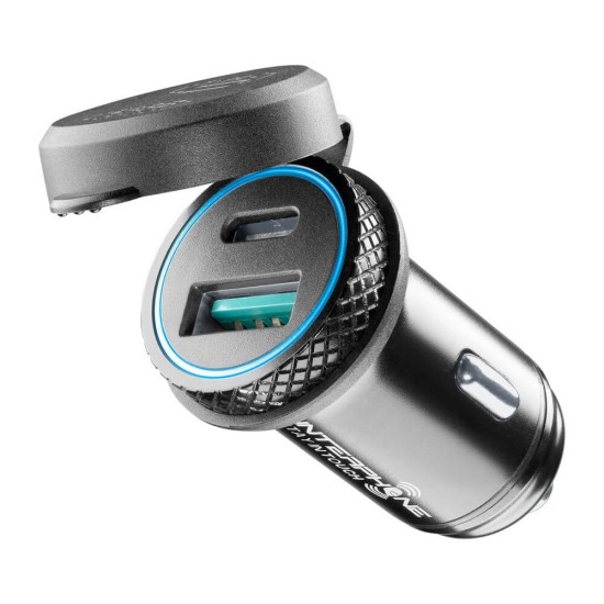Αντάπτορας αλουμινίου Interphone USB + Type C 4,2A Αντάπτορας αλουμινίου Interphone USB + Type C 4,2A