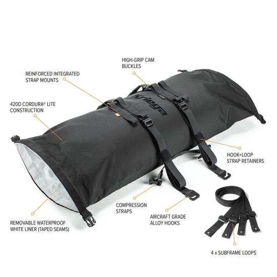 Σακίδιο πολλαπλής χρήσης Kriega Rollpack 20 CORDURA® 20lt. πορτοκαλί