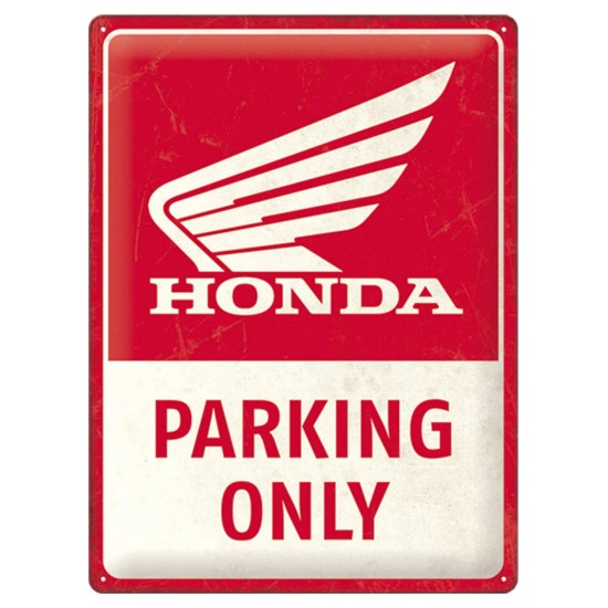 Πινακίδα μεγάλη με λογότυπο Honda Parking Only