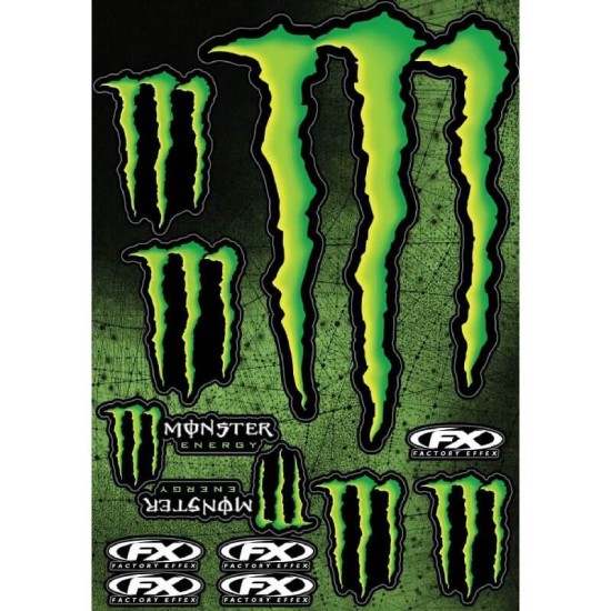 Αυτοκόλλητα Monster Energy σετ 10 τεμάχια