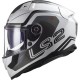 Κράνος LS2 Vector II FF811 Metric λευκό τιτάνιο ασημί Κράνος LS2 Vector II FF811 Metric λευκό τιτάνιο ασημί