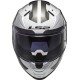 Κράνος LS2 Vector II FF811 Metric λευκό τιτάνιο ασημί Κράνος LS2 Vector II FF811 Metric λευκό τιτάνιο ασημί