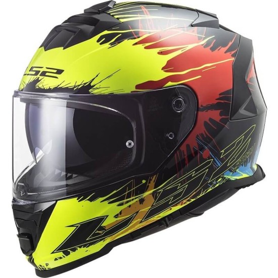 Κράνος LS2 Storm FF800 Drop μαύρο κίτρινο κόκκινο Κράνος LS2 Storm FF800 Drop μαύρο κίτρινο κόκκινο