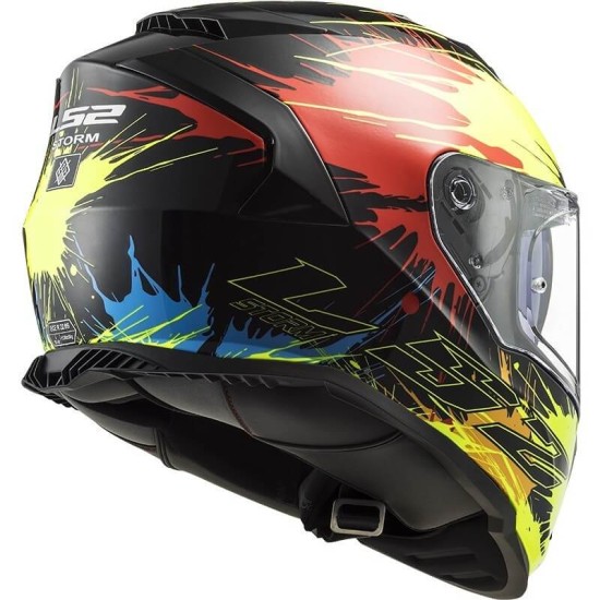 Κράνος LS2 Storm FF800 Drop μαύρο κίτρινο κόκκινο Κράνος LS2 Storm FF800 Drop μαύρο κίτρινο κόκκινο