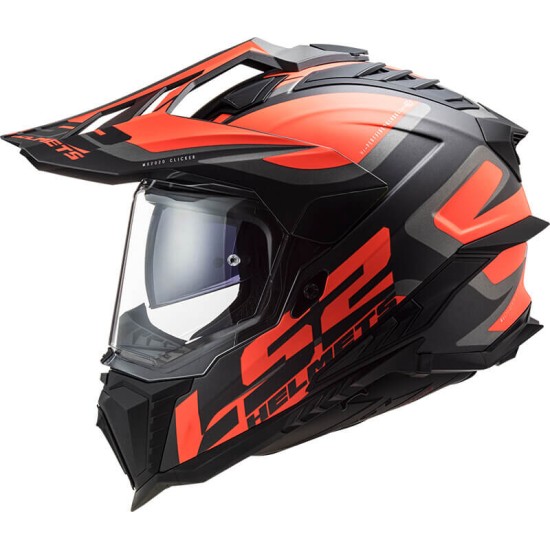 Κράνος LS2 Explorer MX701 Alter μαύρο fluo πορτοκαλί ματ