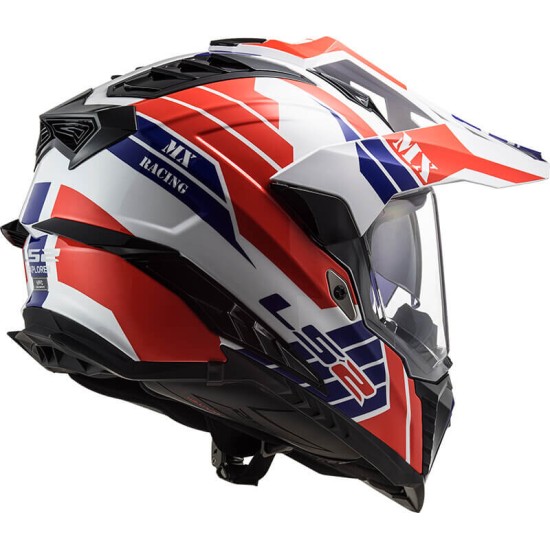 Κράνος LS2 Explorer MX701 Atlantis λευκό κόκκινο μπλε Κράνος LS2 Explorer MX701 Atlantis λευκό κόκκινο μπλε