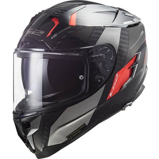 Κράνος LS2 Challenger Carbon FF327 C Alloy τιτάνιο-χρώμιο πορτοκαλί Κράνος LS2 Challenger Carbon FF327 C Alloy τιτάνιο-χρώμιο πορτοκαλί