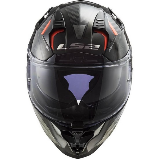 Κράνος LS2 Challenger Carbon FF327 C Alloy τιτάνιο-χρώμιο πορτοκαλί Κράνος LS2 Challenger Carbon FF327 C Alloy τιτάνιο-χρώμιο πορτοκαλί