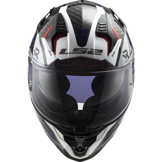 Κράνος LS2 Challenger Carbon FF327 C Alloy λευκό-μπλε-κόκκινο Κράνος LS2 Challenger Carbon FF327 C Alloy λευκό-μπλε-κόκκινο