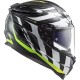 Κράνος LS2 Challenger Carbon FF327 C Flames λευκό-neon κίτρινο