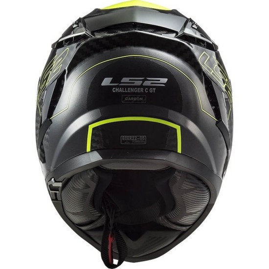 Κράνος LS2 Challenger Carbon FF327 C Fold neon κίτρινο Κράνος LS2 Challenger Carbon FF327 C Fold neon κίτρινο