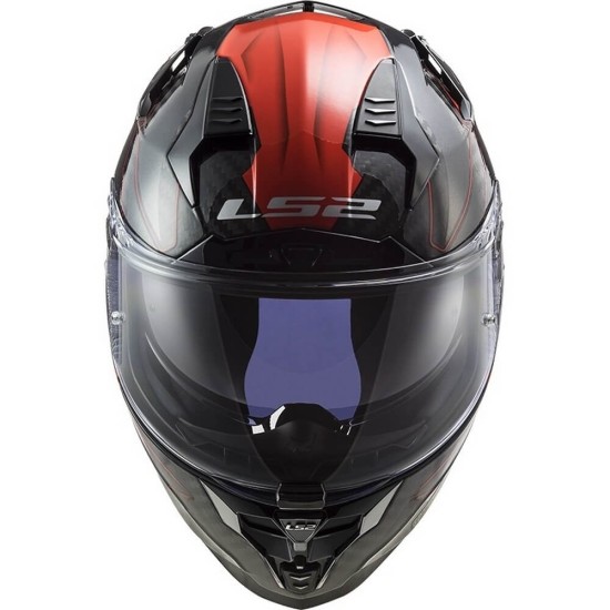 Κράνος LS2 Challenger Carbon FF327 C Fold κόκκινο Κράνος LS2 Challenger Carbon FF327 C Fold κόκκινο