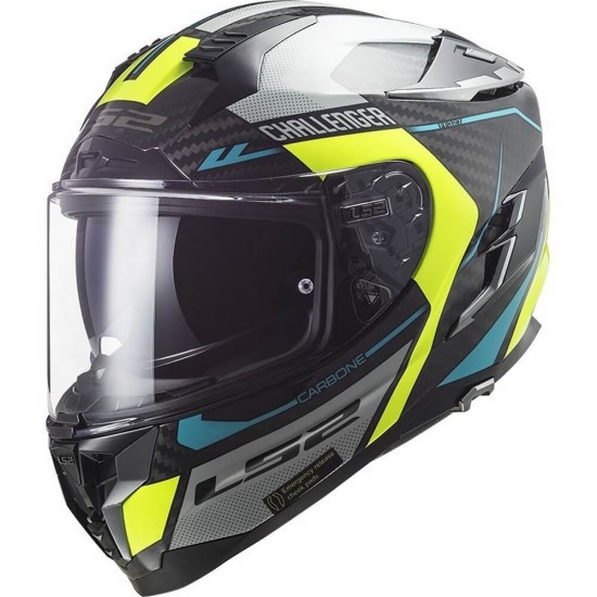 Κράνος LS2 Challenger Carbon FF327 C Thorn neon-κίτρινο Κράνος LS2 Challenger Carbon FF327 C Thorn neon-κίτρινο