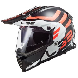 Κράνος LS2 Dual Sport  MX436 Adventurer μαύρο άσπρο