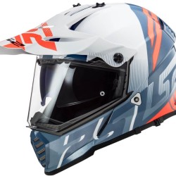 Κράνος LS2 Dual Sport  MX436 Pioneer-EVO Evolve άσπρο cobalt