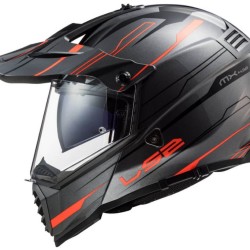 Κράνος LS2 Dual Sport  MX436 Pioneer-EVO Knight τιτάνιο fluo πορτοκαλί