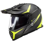 Κράνος LS2 Dual Sport  MX436 Pioneer-EVO Router μαύρο neon κίτρινο ματ