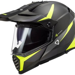 Κράνος LS2 Dual Sport  MX436 Pioneer-EVO Router μαύρο neon κίτρινο ματ