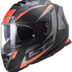 Κράνος LS2 Storm FF800 Racer τιτάνιο fluo πορτοκαλί ματ