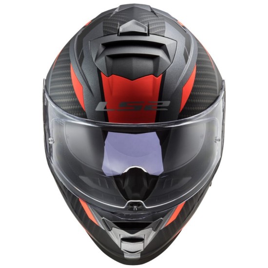 Κράνος LS2 Storm FF800 Racer τιτάνιο fluo πορτοκαλί ματ