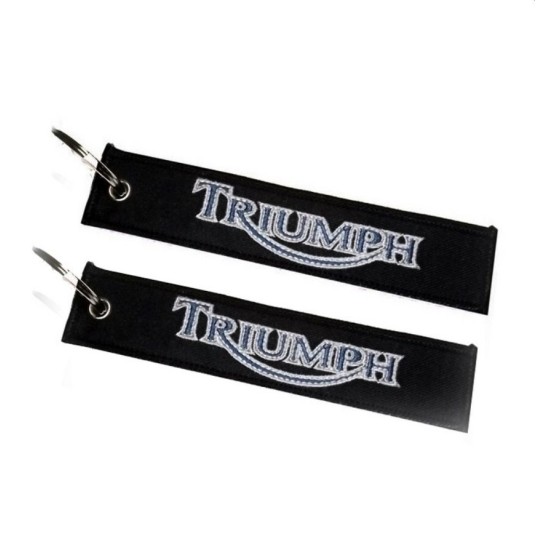 Μπρελόκ με λογότυπο Triumph μαύρο - γκρι - μπλε Μπρελόκ με λογότυπο Triumph μαύρο - γκρι - μπλε
