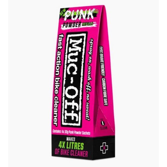 Σκόνη καθαρισμού μοτοσικλέτας Muc-Off Punk Powder (4 φακελάκια)