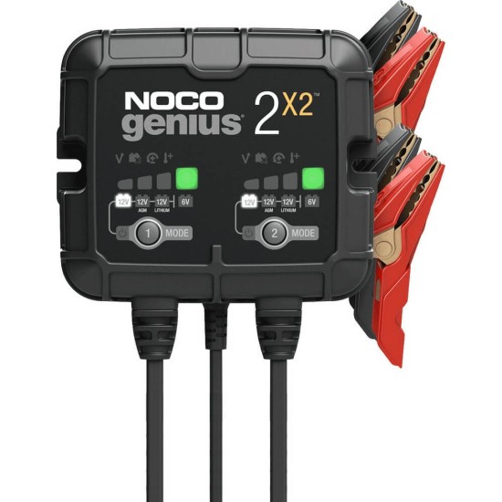 Φορτιστής-συντηρητής μπαταρίας NOCO Genius2X2 6V & 12V 4A