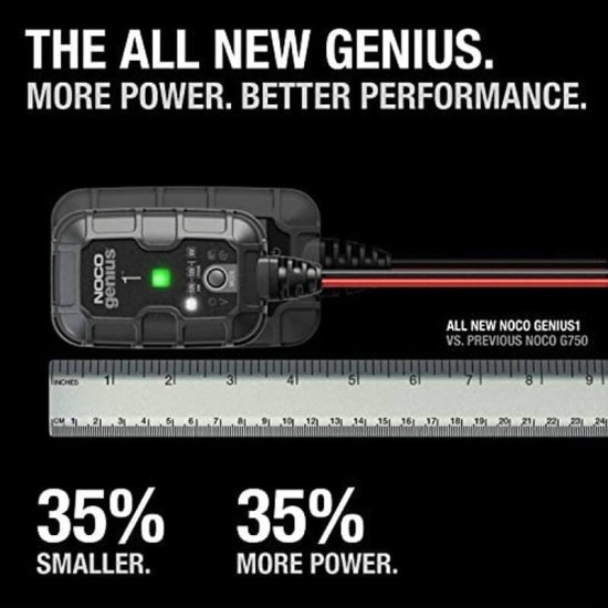 Φορτιστής-συντηρητής μπαταρίας NOCO Genius1 6V & 12V 1A Φορτιστής-συντηρητής μπαταρίας NOCO Genius1 6V & 12V 1A