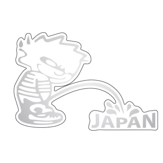 Aυτοκόλλητα Piss Japan ασημί-διάφανο (σετ) Aυτοκόλλητα Piss Japan ασημί-διάφανο (σετ)
