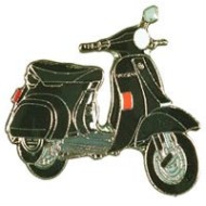 Pin (καρφίτσα) Piaggio Vespa PK50 XL μαύρη (μπρελόκ)