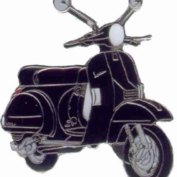 Pin (καρφίτσα) Piaggio Vespa PX 50 μαύρη (μπρελόκ)