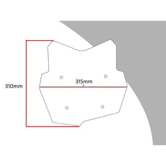 Ζελατίνα Flip Powerbronze BMW F 750 GS κοντή ελαφρώς φιμέ Ζελατίνα Flip Powerbronze BMW F 750 GS κοντή ελαφρώς φιμέ