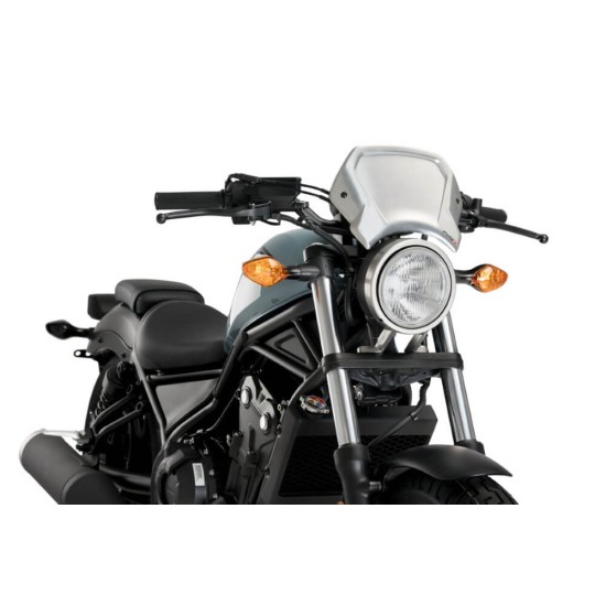 Μάσκα αλουμινίου ρετρό Puig Honda CMX 500 Rebel ασημί Μάσκα αλουμινίου ρετρό Puig Honda CMX 500 Rebel ασημί