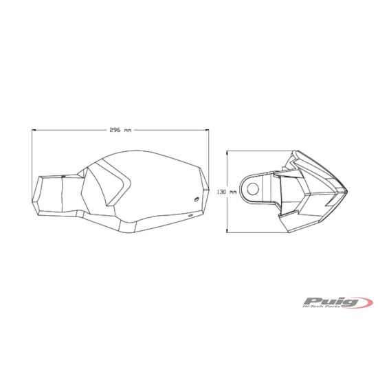 Χούφτες Puig BENELLI TRK 251 μαύρες