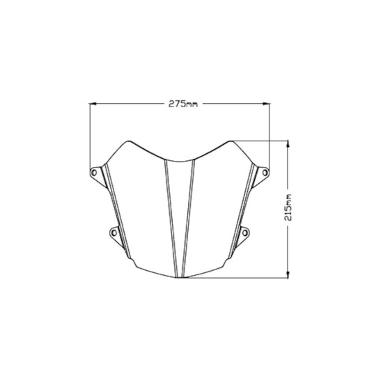Προστατευτικό φαναριού Puig Yamaha Tenere 700 διάφανο Προστατευτικό φαναριού Puig Yamaha Tenere 700 διάφανο